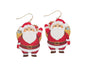 Waving Jolly Santa - Earrings