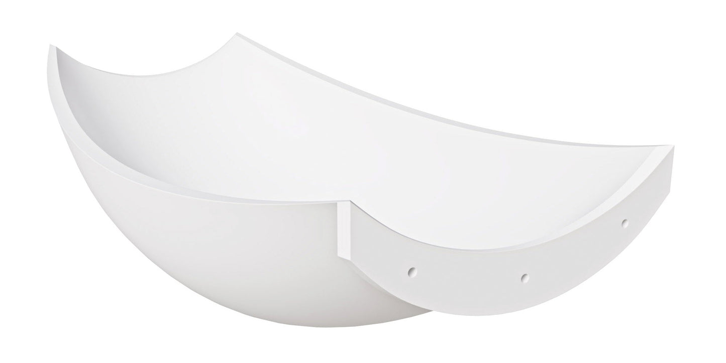 ALFI brand HammockTub2 HammockTub2 71" Solid Surface Resin Suspended Wall Mounted Hammock Bathtub