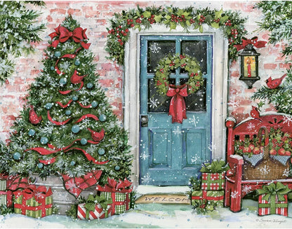 Greenery Greetings  Boxed Christmas Cards