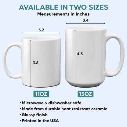 Personalized Dog & Couple Mug - Custom Gift for Dog Lovers & Owners - Dog Dad, Dog Mom | Camping, Hiking, Mountain, Outdoor Activities