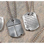 Dogtag Cross Necklace Josh 1:9B