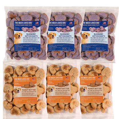 Much Loved Dog Blueberry Training Reward Treats - ECO Set (Filled Fresh Keeper +1 Refill)