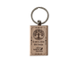 "Don't Forget Reusable Bags" Wooden Keychain