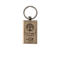 "Don't Forget Reusable Bags" Wooden Keychain
