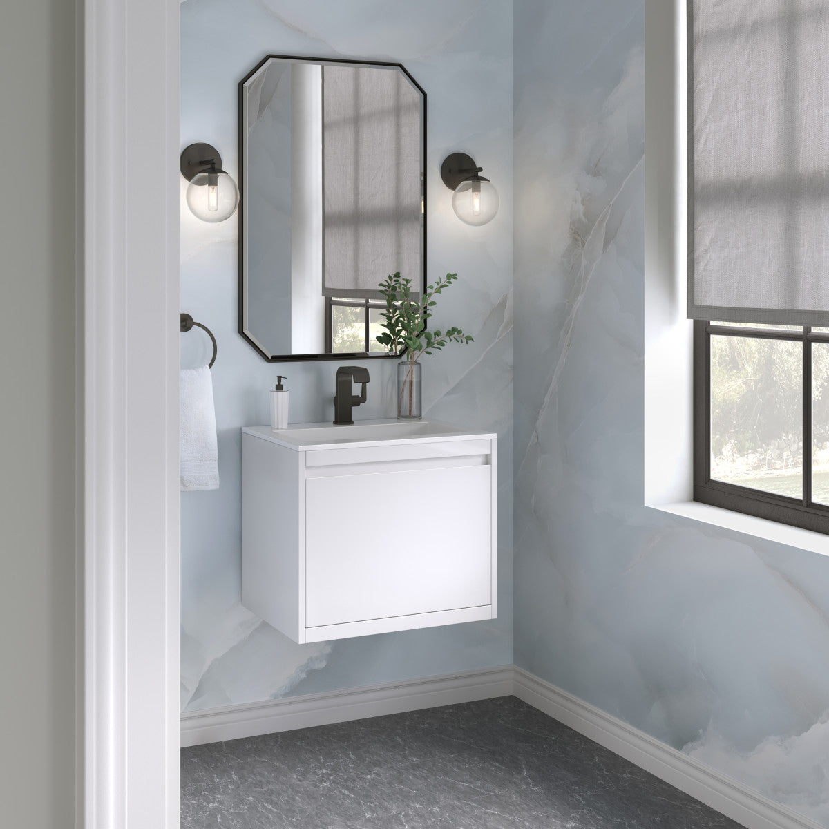 Mantova 23.6" Single Vanity Cabinet