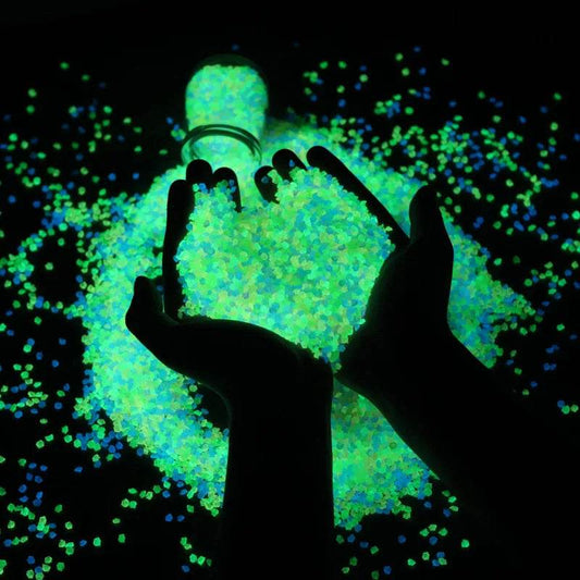 Glow in the Dark Pebbles – Luminous Stones for Garden, Path, Lawn & Aquarium Decor