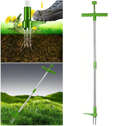 Stand Up Weeder Tool with Foot Pedal | Manual Garden Weed Remover