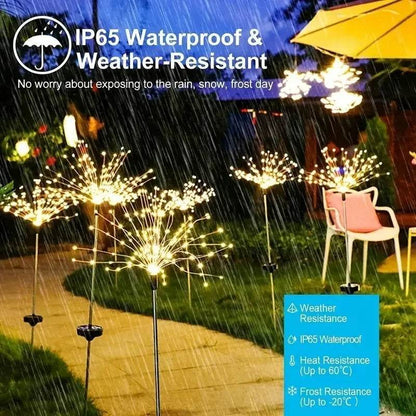 Solar Garden Waterproof Lights Fireworks Lights