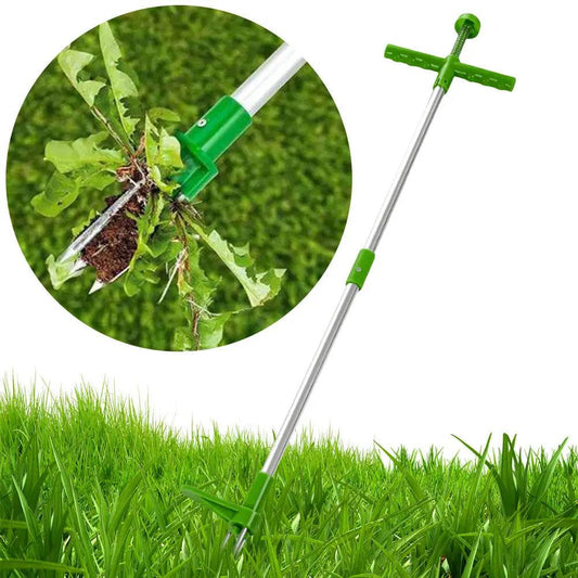 Stand Up Weeder Tool with Foot Pedal | Manual Garden Weed Remover