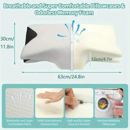Comfortable Butterfly Sleep Memory Neck Pillow