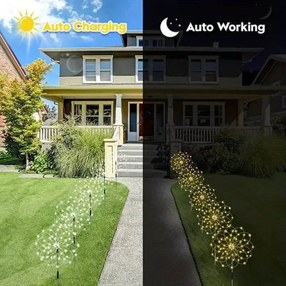 Solar Garden Waterproof Lights Fireworks Lights