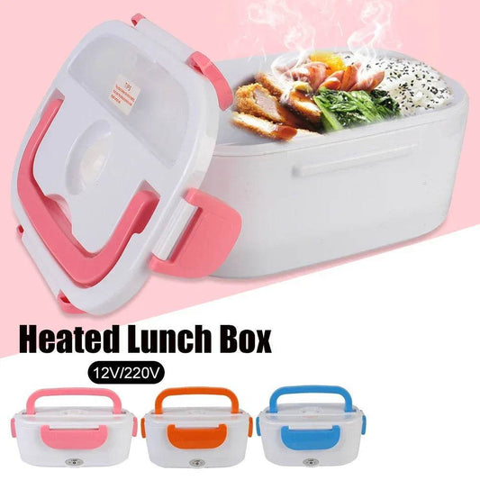 Fast Heating Electric Lunch Box - 12V/220V EU Plug, Portable Food Warmer for Car, Travel, Work