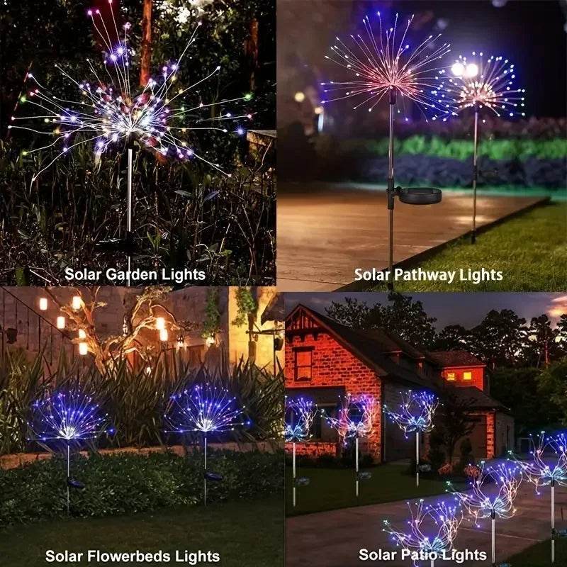 Solar Garden Waterproof Lights Fireworks Lights