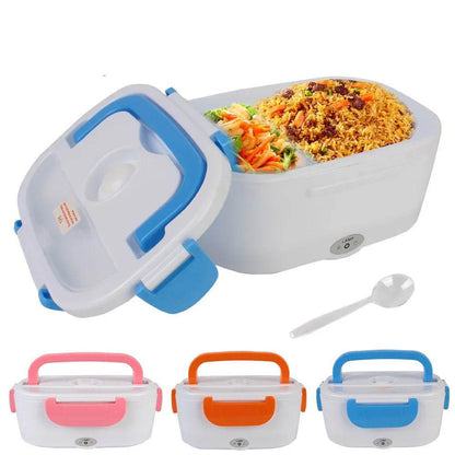 Fast Heating Electric Lunch Box - 12V/220V EU Plug, Portable Food Warmer for Car, Travel, Work
