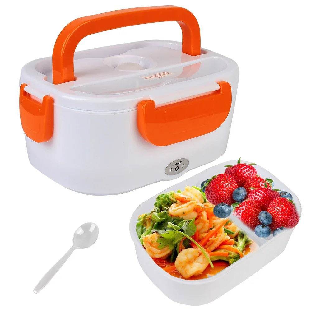 Fast Heating Electric Lunch Box - 12V/220V EU Plug, Portable Food Warmer for Car, Travel, Work