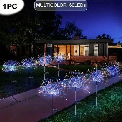 Solar Garden Waterproof Lights Fireworks Lights