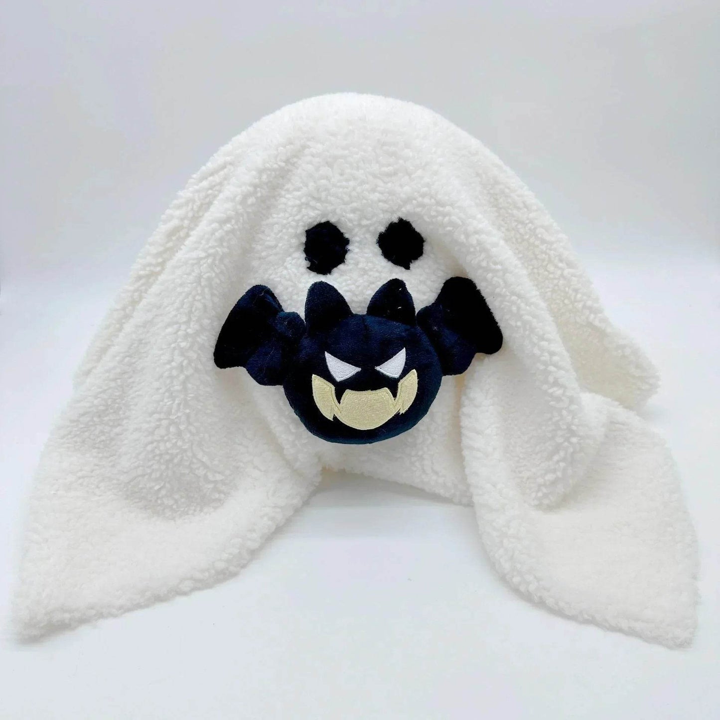 Kawaii Gus the Ghost Pumpkin Pillow – Plush Doll Cushion for Car, Home, & Gifts