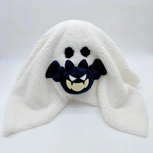 Kawaii Gus the Ghost Pumpkin Pillow – Plush Doll Cushion for Car, Home, & Gifts