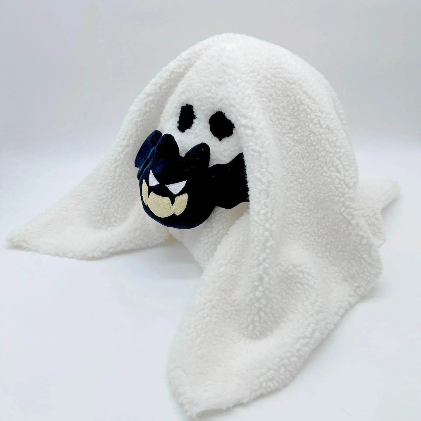Kawaii Gus the Ghost Pumpkin Pillow – Plush Doll Cushion for Car, Home, & Gifts
