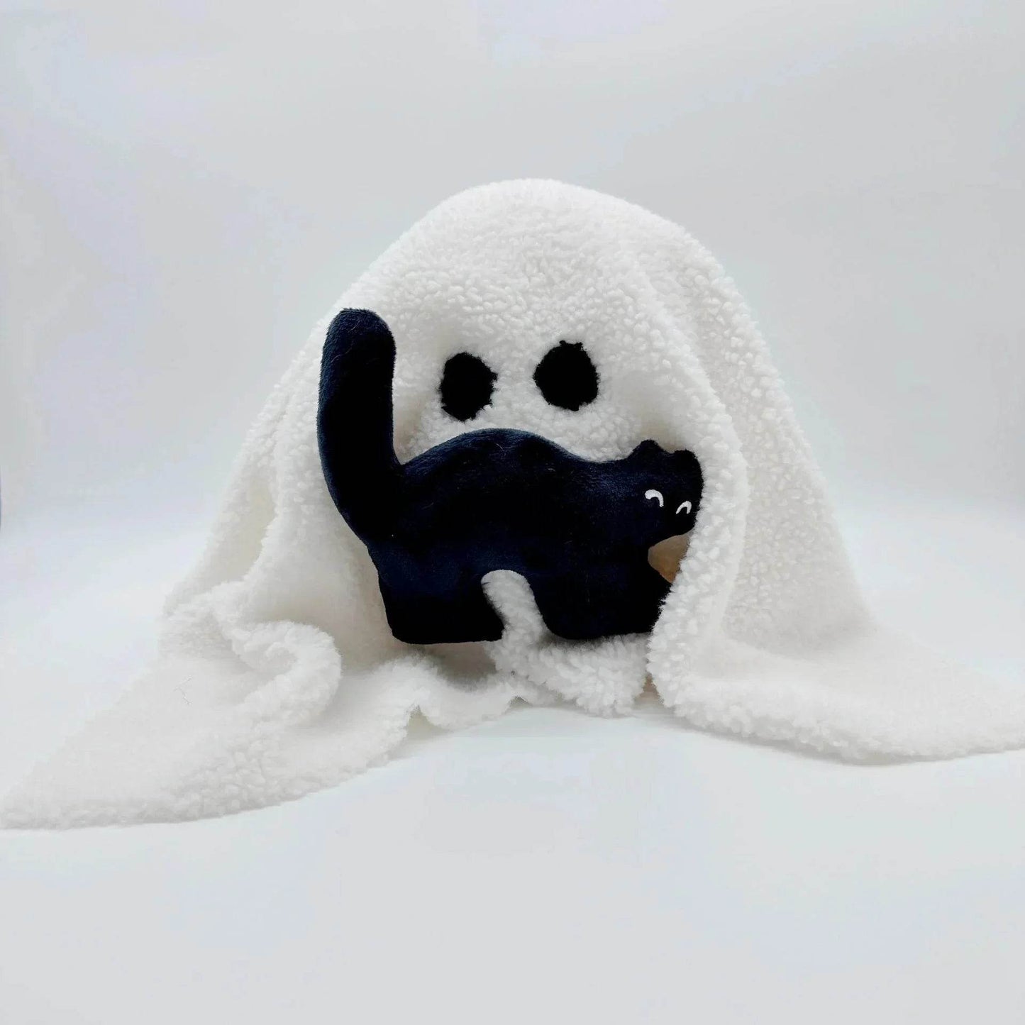 Kawaii Gus the Ghost Pumpkin Pillow – Plush Doll Cushion for Car, Home, & Gifts