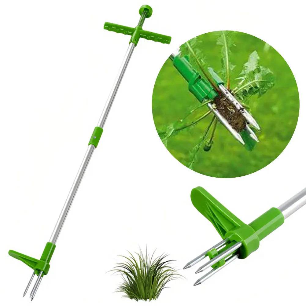 Stand Up Weeder Tool with Foot Pedal | Manual Garden Weed Remover