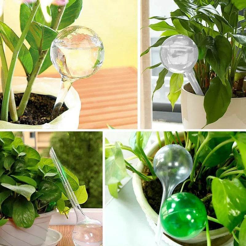 Self-Watering Globes – 5pcs Automatic Plant Watering Devices for Indoor & Outdoor Pots