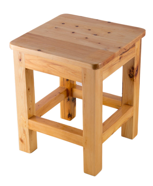 ALFI brand  AB4407 10"x10" Square Wooden Bench/Stool Multi-Purpose Accessory