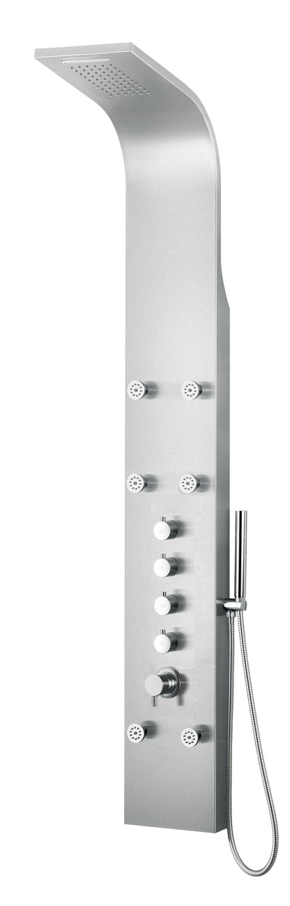 ALFI brand  ABSP40 Stainless Steel Shower Panel with 6 Body Sprays