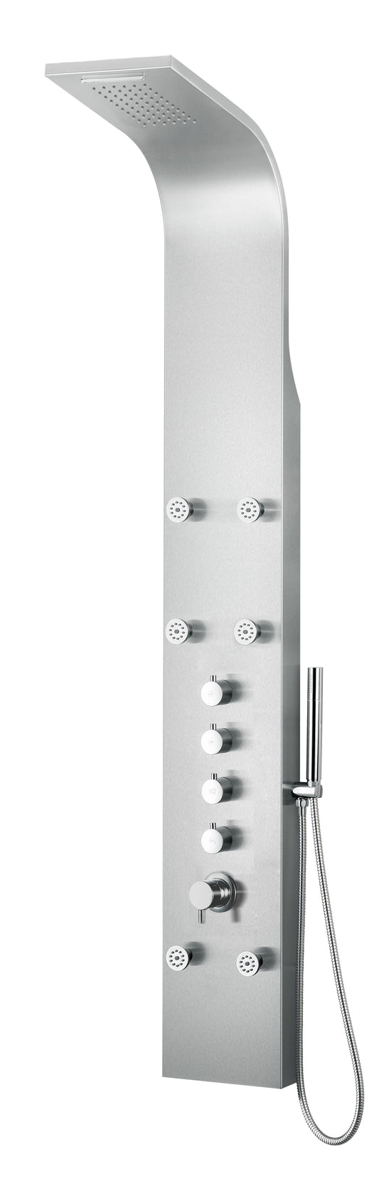 ALFI brand  ABSP40 Stainless Steel Shower Panel with 6 Body Sprays