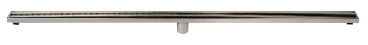 ALFI brand ABLD59D ABLD59D 59" Stainless Steel Linear Shower Drain with Groove Lines
