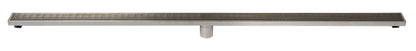 ALFI brand ABLD59D ABLD59D 59" Stainless Steel Linear Shower Drain with Groove Lines