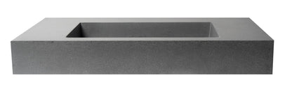 ALFI brand  ABCO40R 40" Solid Concrete Rectangular Countertop Sink