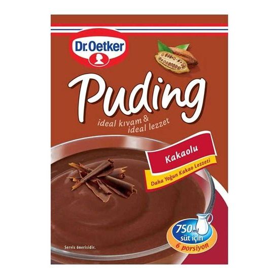 Dr Oetkar Kakaolu Pudding Mix 147g – Rich Chocolate Flavor Dessert Mix for Easy Preparation