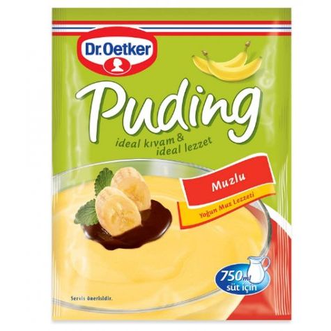 Dr. Oetker 120g Banana Pudding Mix - Ready Dessert for Quick and Easy Treats