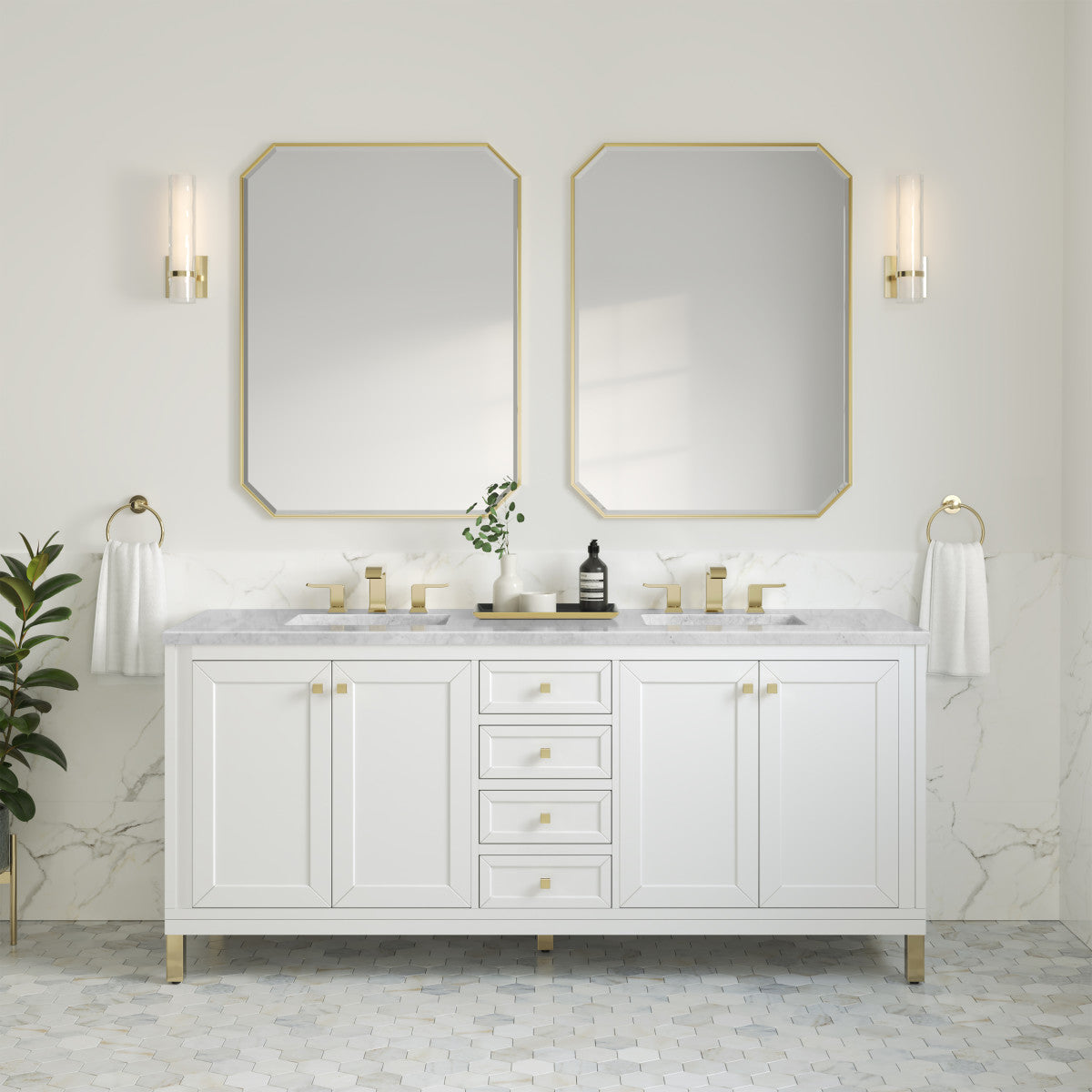 Chicago 72" Double Vanity Cabinet