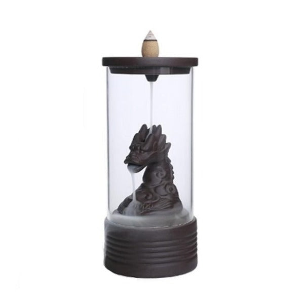Aries Dragon Backflow Glass Incense Burner