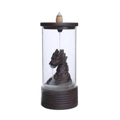 Aries Dragon Backflow Glass Incense Burner