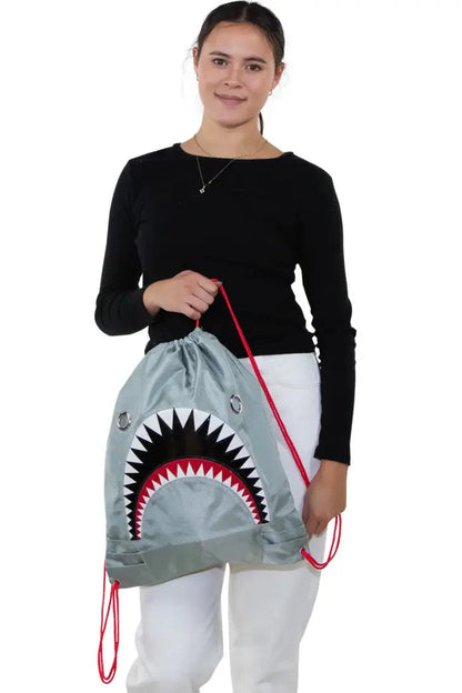 Drawstring Shark Backpack