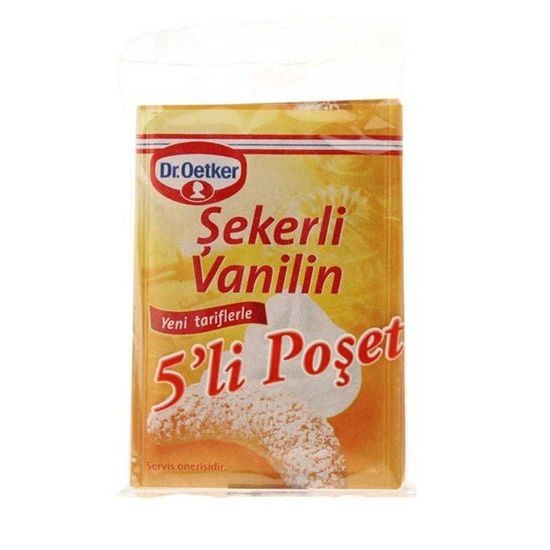 Dr.Oetker Baking Vanilla Sugar - 5 Packets of 25g Each for Perfectly Flavored Bakes