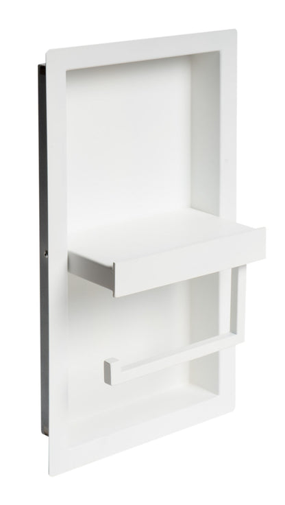 AlFI brand ABTPNC88 Stainless Steel Recessed Toilet Paper Holder Niche