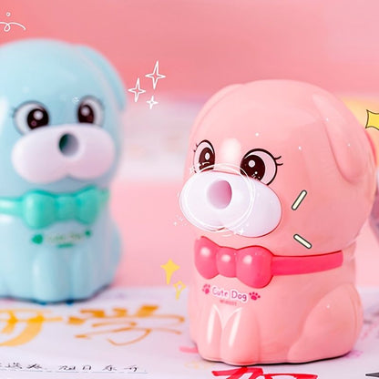 Cute Cartoon Puppy Pencil Sharpener Student Stationery Supplies Into The Lead Hand Pencil Sharpener Children's Gift