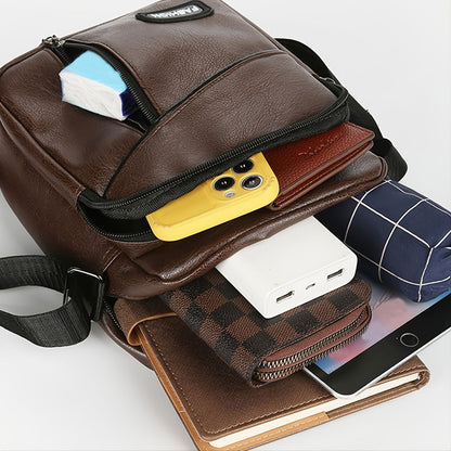 Men's Vintage PU Leather Shoulder Bag