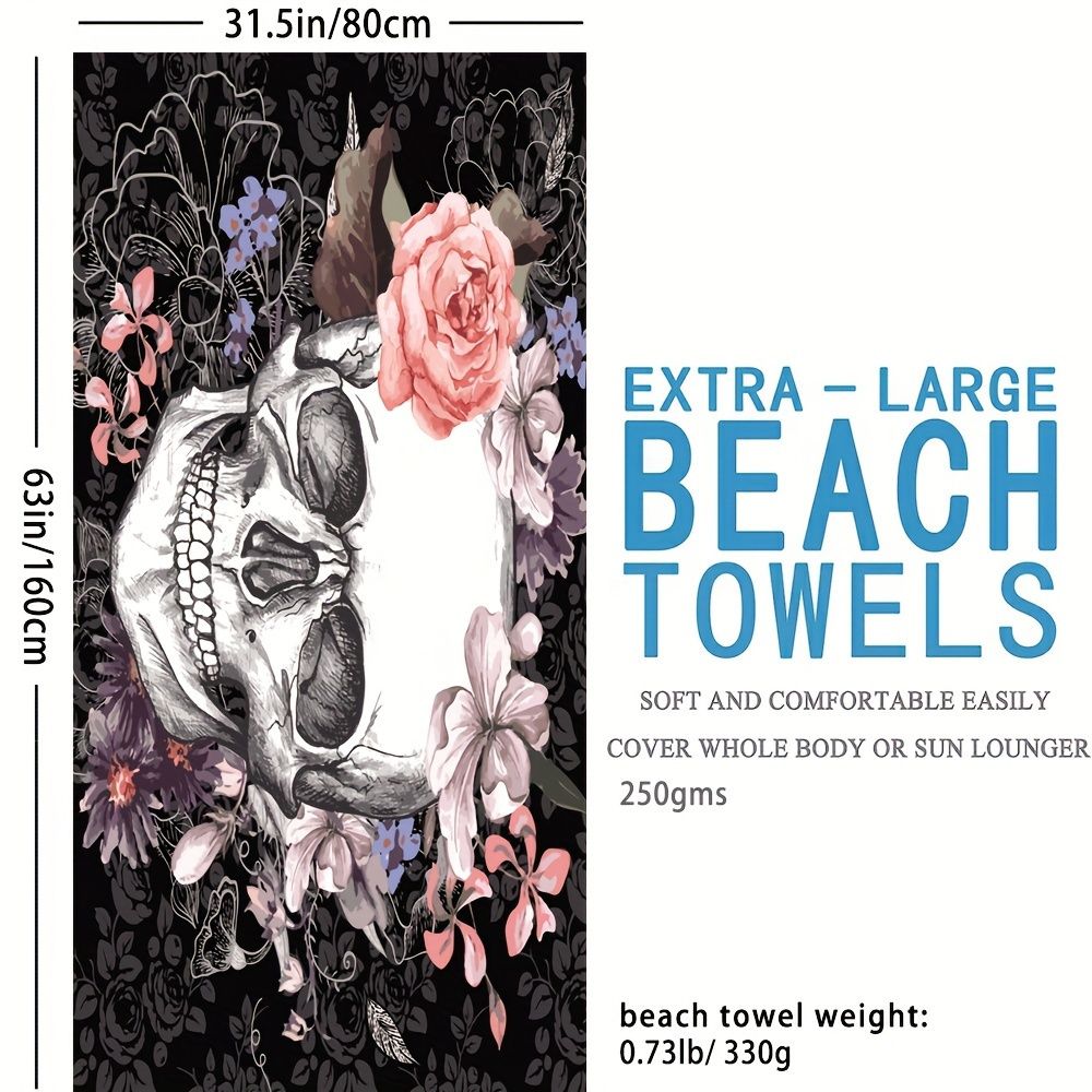 1pc Boho Sandproof Beach Towels, Vacation Beach Accessories, Fast Dry Beach Accessories, For Travel Swim Pool Yoga Camping, Bathroom Accessories