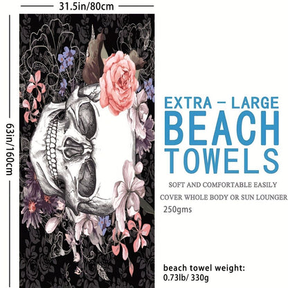 1pc Boho Sandproof Beach Towels, Vacation Beach Accessories, Fast Dry Beach Accessories, For Travel Swim Pool Yoga Camping, Bathroom Accessories