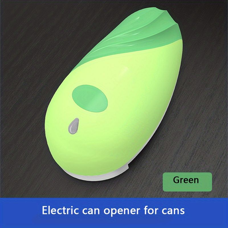 1pc, Can Opener, Stainless Steel Electric Bottle Opener, Smooth Edge Food-Safe Electric Can Opener, Automatic Can Opener, Red /Green Kitchen Can Opener