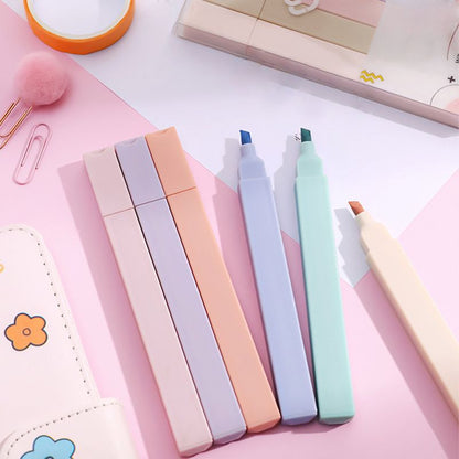 6pcs Candy Color Highlighter Pens