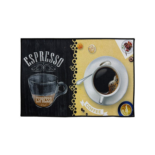 Printed Absorbent & Non-Slip Door Mat - Durable Polyester Carpet with "Kitchen" Design, Ideal for Bathrooms, Hallways, Living Rooms, Bedrooms (Decorative Use) & Laundry Rooms (Heavy-Duty Floor Mat)