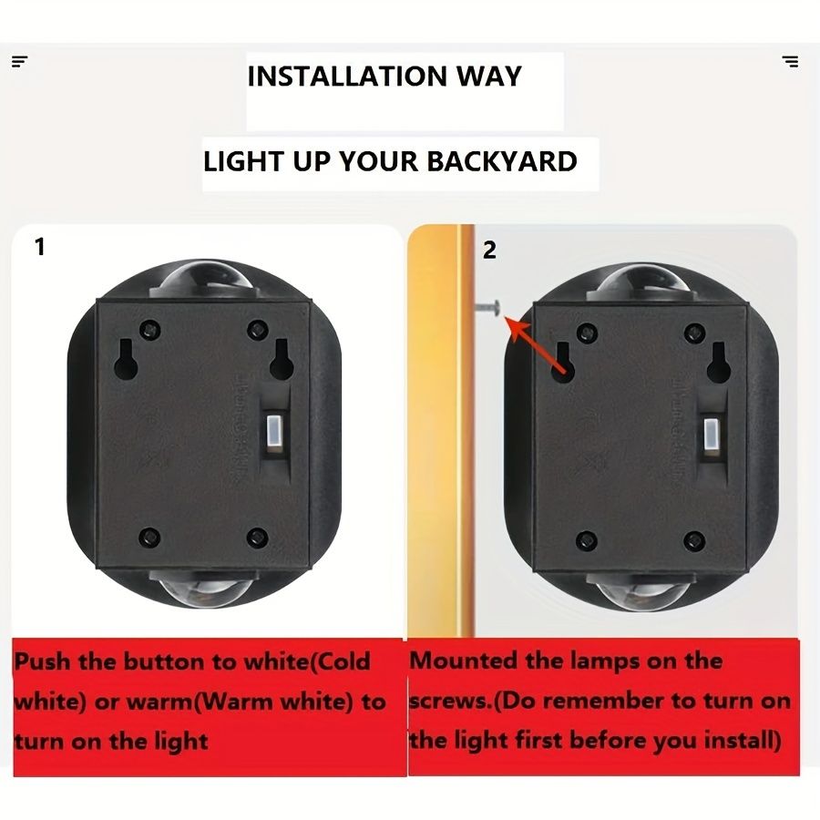 1pc 2 LEDs Solar Wall Light UP And Down Illuminate Outdoor Sunlight Sensor Lamp Waterproof Modern Nordic Style Decor For Home Garden Porch (Warm White & Cold White) (Bronze)