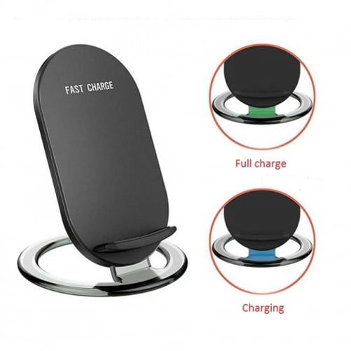 15W Fast Wireless Charger Stand Detachable 2-Coils Charging Pad Slim A4L for Motorola Edge Plus, Google Nexus 6, (2022), DROID MAXX - Nokia XR20, 8 - OnePlus 9 Pro, 8 Pro - Razer Phone 2