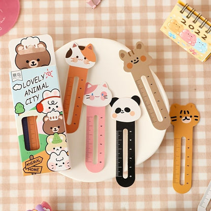 30pcs Cartoon Cute Ruler Bookmarks